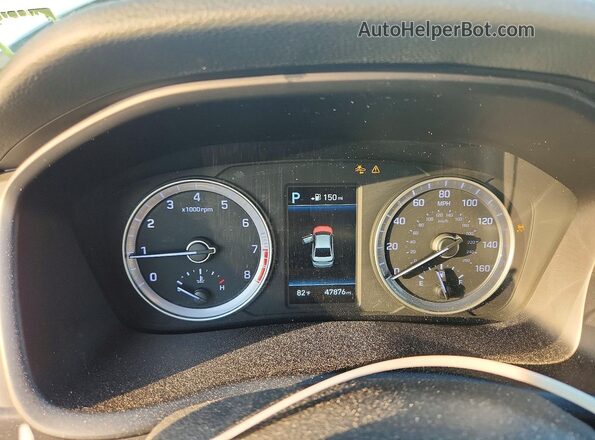 5NPE34AF0KH787559 2019 HYUNDAI SONATA White Vista del cuadro de instrumentos