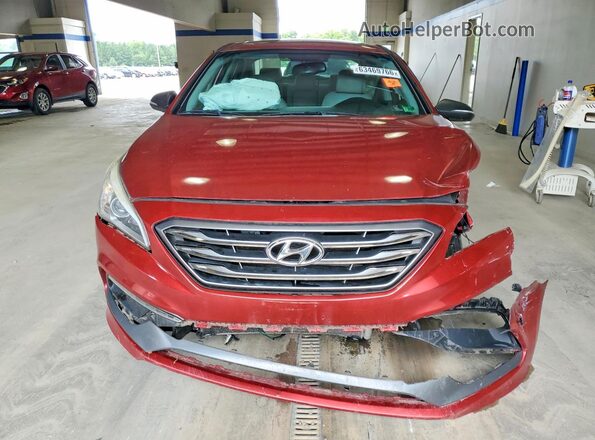 5NPE34AF1GH389221 2016 HYUNDAI SONATA Burgundy Вид спереду