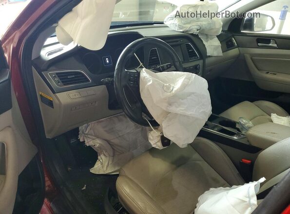 5NPE34AF1GH389221 2016 HYUNDAI SONATA Burgundy Вид панелі приладів
