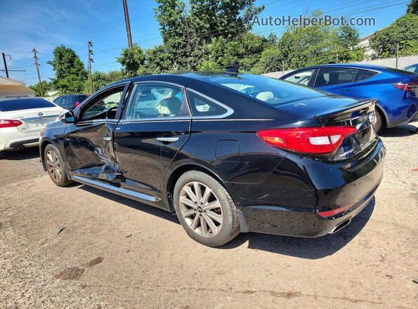 5NPE34AF1GH423884 2016 HYUNDAI SONATA Black Rear left