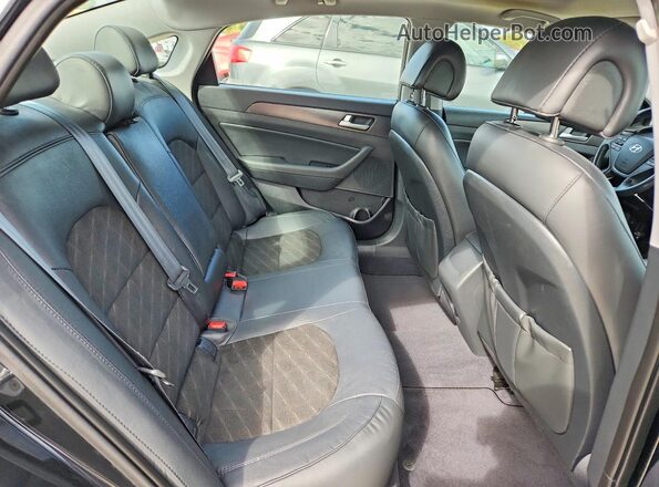 5NPE34AF1HH439133 2017 HYUNDAI SONATA Black Вид задніх сидінь
