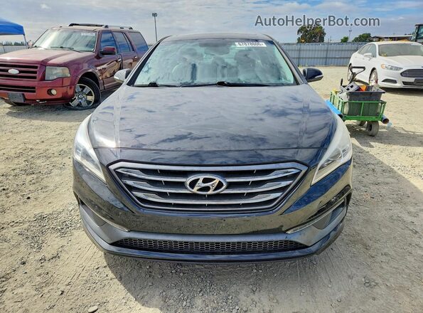 5NPE34AF1HH439133 2017 HYUNDAI SONATA Black Вид спереду