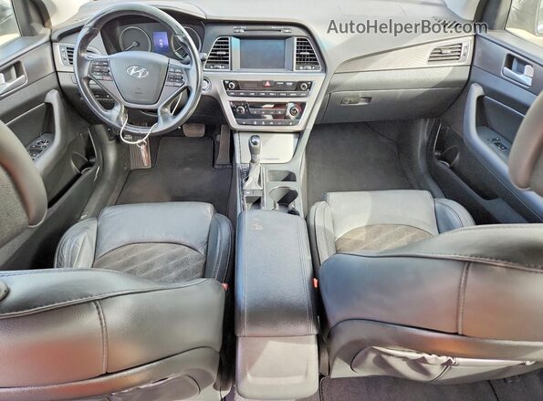 5NPE34AF1HH439133 2017 HYUNDAI SONATA Black Вид панелі приладів