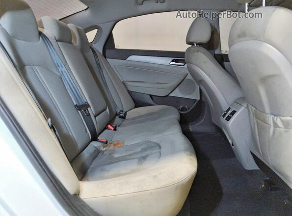 5NPE34AF1KH732375 2019 HYUNDAI SONATA White უკანა სავარძლების ხედი
