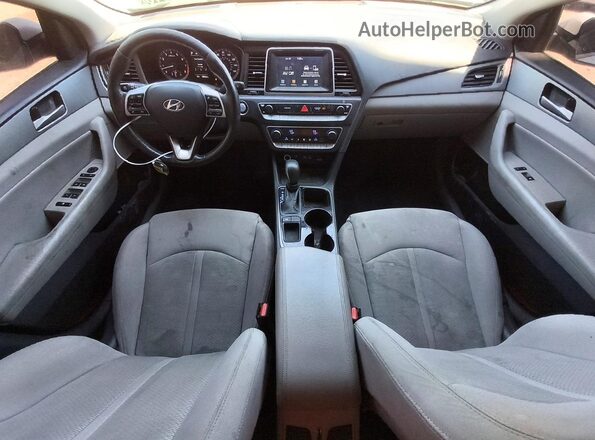 5NPE34AF1KH732375 2019 HYUNDAI SONATA White წინა პანელის ხედი
