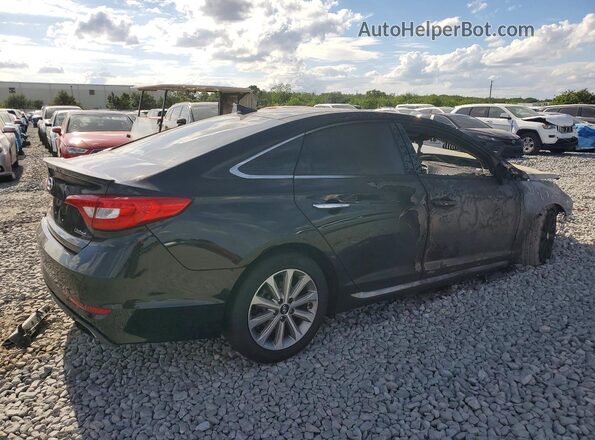 5NPE34AF2GH300725 2016 HYUNDAI SONATA Черный Задняя правая четверть