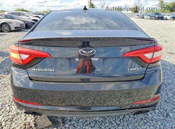 5NPE34AF2GH300725 2016 HYUNDAI SONATA Черный Вид сзади