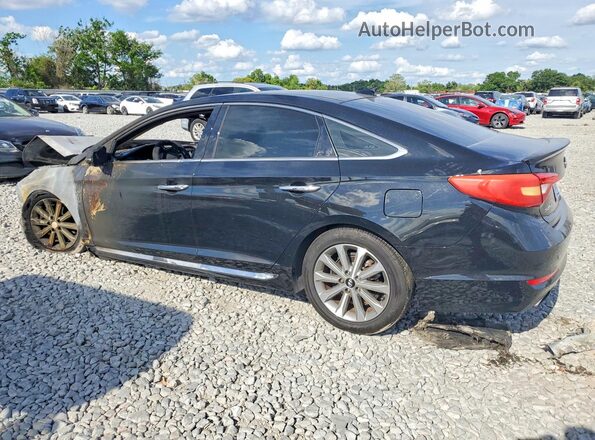 5NPE34AF2GH300725 2016 HYUNDAI SONATA Черный Задняя левая четверть