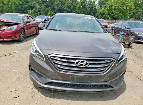 5NPE34AF2GH423375 2016 HYUNDAI SONATA Brown Widok z przodu