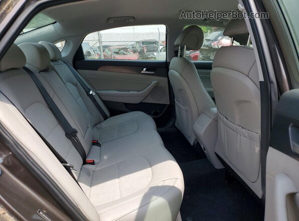 5NPE34AF2GH423375 2016 HYUNDAI SONATA Brown Widok tylnych siedzeń