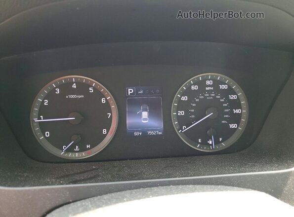 5NPE34AF2GH423375 2016 HYUNDAI SONATA Brown Widok zestawu wskaźników
