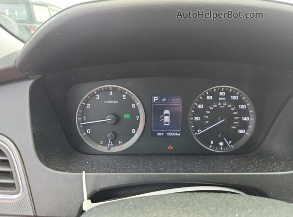 5NPE34AF2HH454093 2017 HYUNDAI SONATA Black Vista del cuadro de instrumentos