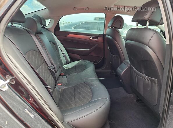 5NPE34AF2HH454093 2017 HYUNDAI SONATA Black Vista de los asientos traseros
