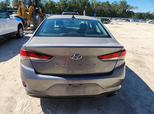 5NPE34AF2JH643624 2018 HYUNDAI SONATA Серый Вид сзади