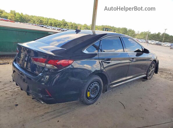5NPE34AF2JH689616 2018 HYUNDAI SONATA Black Tył prawy