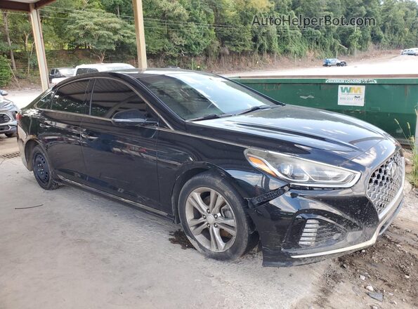 5NPE34AF2JH689616 2018 HYUNDAI SONATA Black Widok wnętrza 360 stopni