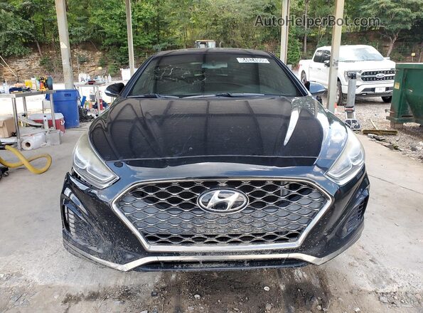 5NPE34AF2JH689616 2018 HYUNDAI SONATA Black Widok naklejki z numerem VIN