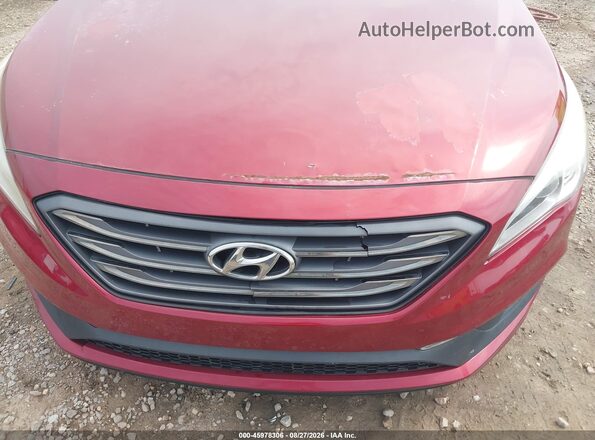 5NPE34AF3GH323883 2016 HYUNDAI SONATA Maroon Vista frontal