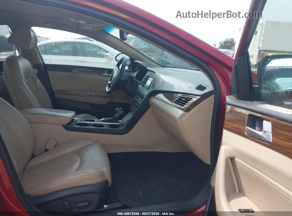 5NPE34AF3GH323883 2016 HYUNDAI SONATA Maroon Vista interior delantera