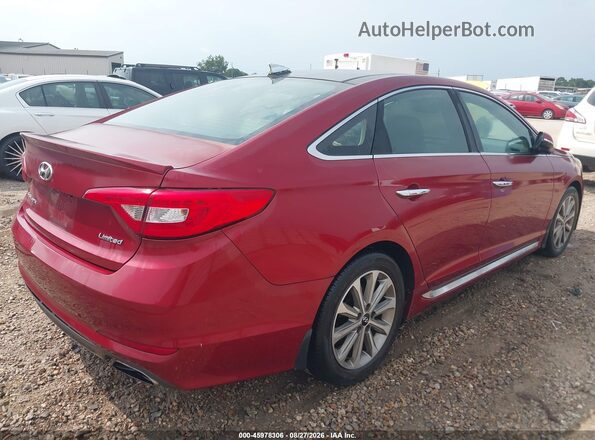 5NPE34AF3GH323883 2016 HYUNDAI SONATA Maroon Trasero derecho