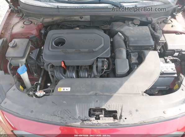 5NPE34AF3GH323883 2016 HYUNDAI SONATA Maroon Vista trasera