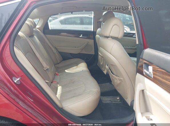 5NPE34AF3GH323883 2016 HYUNDAI SONATA Maroon Vista de la etiqueta del VIN