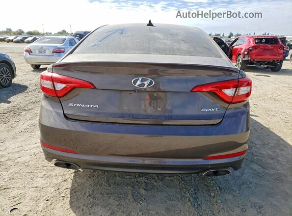 5NPE34AF3HH475485 2017 HYUNDAI SONATA Gray Widok z tyłu