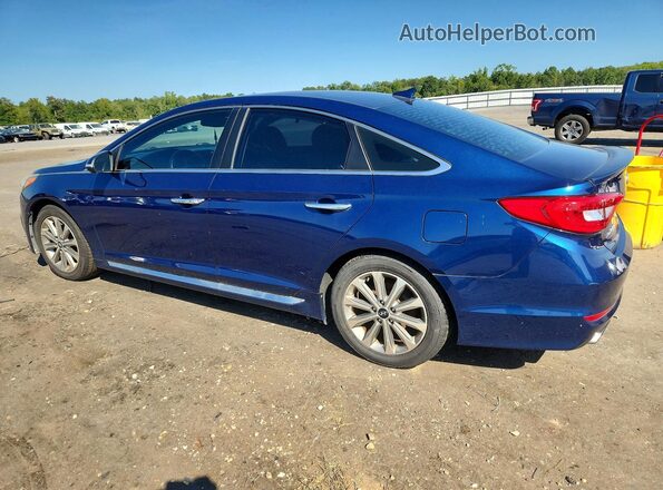 5NPE34AF3HH536883 2017 HYUNDAI SONATA Blue Trasero izquierdo