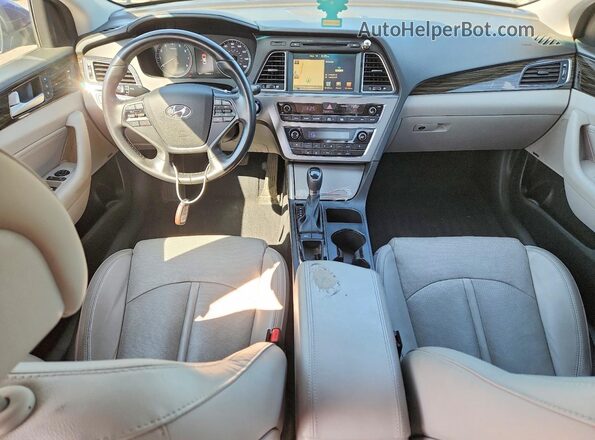 5NPE34AF3HH536883 2017 HYUNDAI SONATA Blue Vista del salpicadero