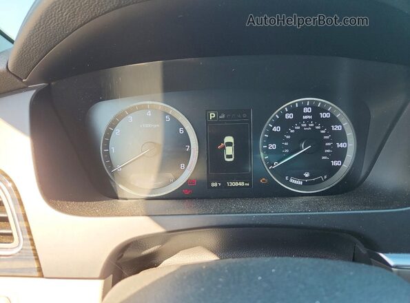 5NPE34AF3HH536883 2017 HYUNDAI SONATA Blue Vista del cuadro de instrumentos