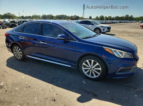 5NPE34AF3HH536883 2017 HYUNDAI SONATA Blue Delantero derecho