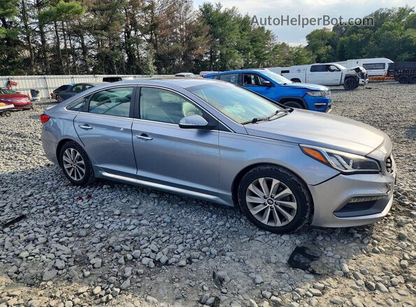 5NPE34AF3HH569723 2017 HYUNDAI SONATA Silver Передня права чверть