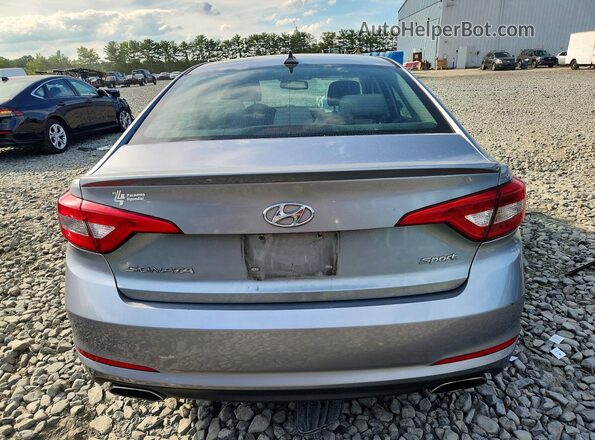 5NPE34AF3HH569723 2017 HYUNDAI SONATA Silver Вид ззаду