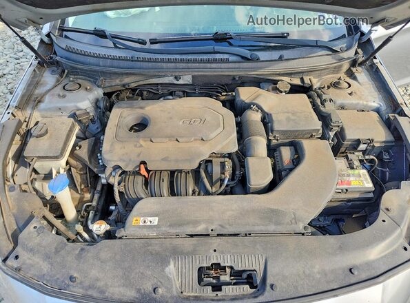 5NPE34AF3HH569723 2017 HYUNDAI SONATA Silver Вид задньої частини салону