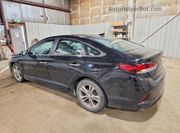 5NPE34AF3JH662831 2018 HYUNDAI SONATA Black Tył lewy
