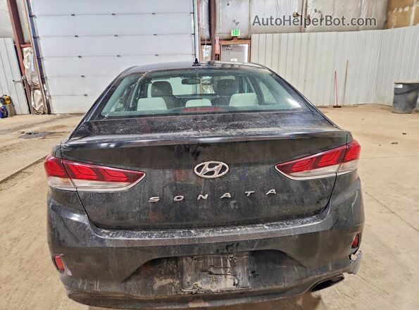 5NPE34AF3JH662831 2018 HYUNDAI SONATA Black Widok z tyłu