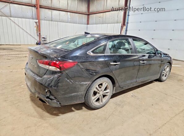 5NPE34AF3JH662831 2018 HYUNDAI SONATA Black Tył prawy