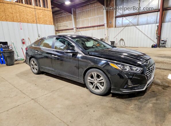 5NPE34AF3JH662831 2018 HYUNDAI SONATA Black Przód prawy