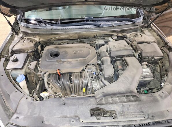 5NPE34AF3JH662831 2018 HYUNDAI SONATA Black Widok wnętrza z tyłu