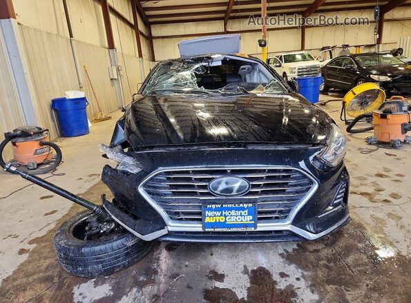 5NPE34AF3JH680696 2018 HYUNDAI SONATA Black წინა ხედი