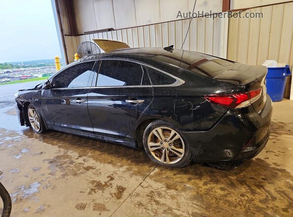 5NPE34AF3JH680696 2018 HYUNDAI SONATA Black უკანა მარცხენა