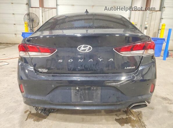 5NPE34AF3JH680696 2018 HYUNDAI SONATA Black უკანა ხედი