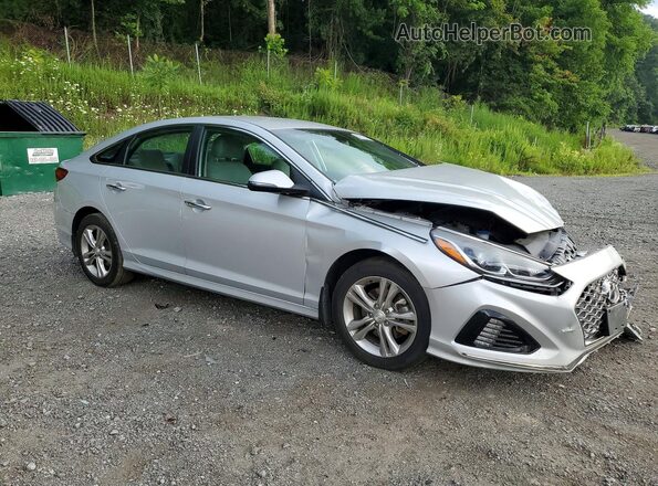 5NPE34AF3KH801986 2019 HYUNDAI SONATA Silver Przód prawy