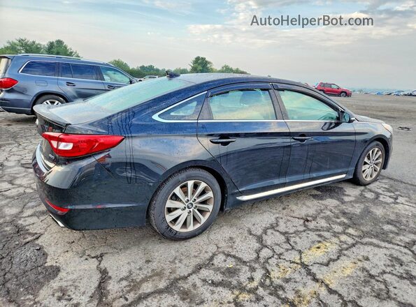 5NPE34AF4GH312634 2016 HYUNDAI SONATA Black Rear right