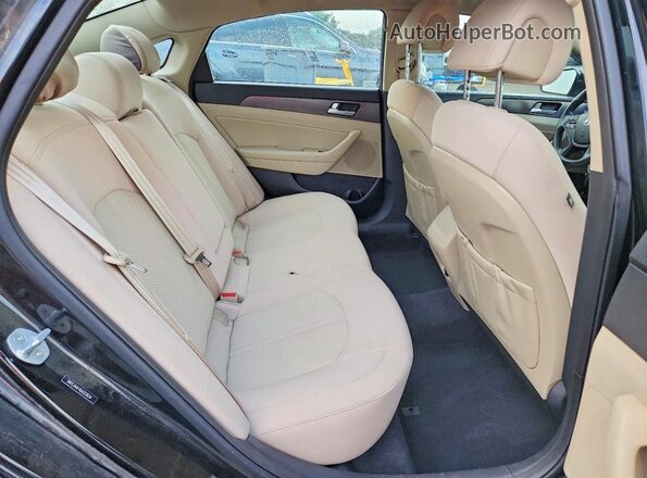 5NPE34AF4GH312634 2016 HYUNDAI SONATA Black Rear seats view