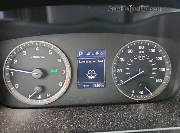 5NPE34AF4GH312634 2016 HYUNDAI SONATA Black Instrument cluster view