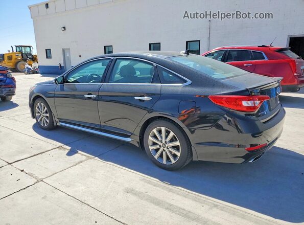 5NPE34AF4GH346119 2016 HYUNDAI SONATA Black Rear left