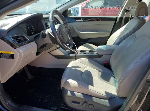 5NPE34AF4GH346119 2016 HYUNDAI SONATA Black Front interior view