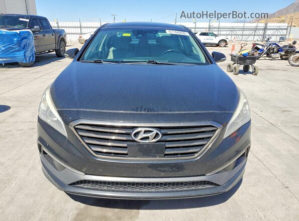5NPE34AF4GH346119 2016 HYUNDAI SONATA Black Front view