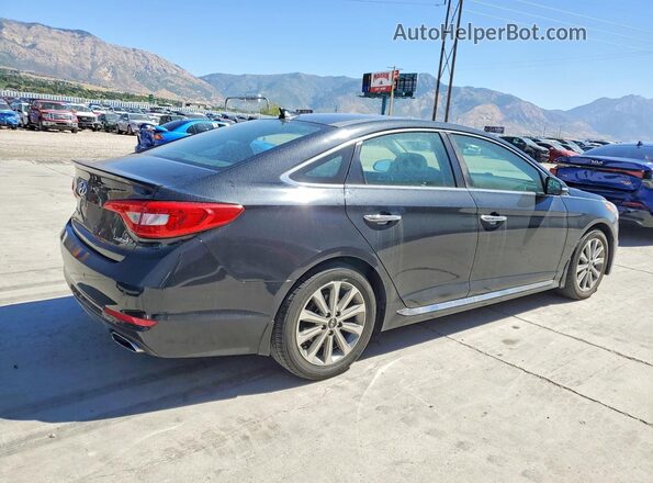 5NPE34AF4GH346119 2016 HYUNDAI SONATA Black Rear right